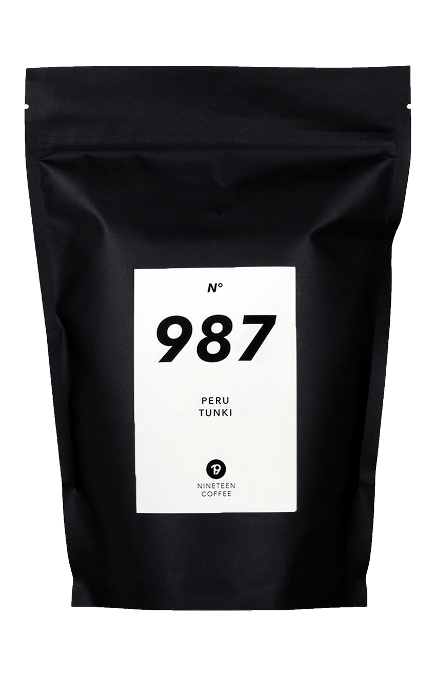 Kaffeeverpackung in der Drehung